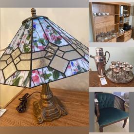 MaxSold Auction: This online auction features a Cane base table and chairs, Teak wood MCM dresser, wooden pedestal, MCM lamps, Art work, Kitchen cutlery, Silverware, chest freezer, fountain, tools, hardware items and much more!