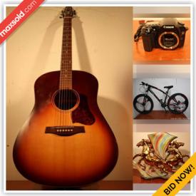 MaxSold Auction: This online auction features Guitar, Printer, Power Tools, Computer Accessories, Violin, Board Games, Video Game Systems, TV, Cameras, Bike and much more!