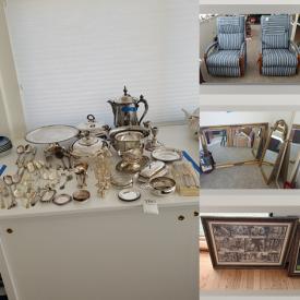 MaxSold Auction: This online auction features tables, chairs, kitchen appliances, china sets, decorative pieces, beds, cabinets, glassware, lamps, wall mirror, rugs, file cabinets, games, tools and much more!