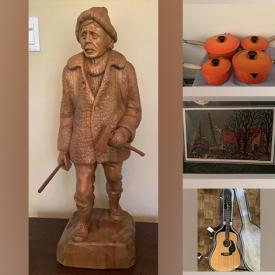 MaxSold Auction: This online auction features Murano glass, framed paintings, LPs, Royal Doulton, NHL trading cards, vintage instruments, vintage jerseys, MCM lamps, Le Creuset cookware, furniture such as teak side chair, revolving display cabinet and MCM rocking chair and much more!