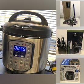 MaxSold Auction: This online auction features small kitchen appliances, picnic items, camping items, Panasonic facial steamer, pots and pans, AB wheel exerciser and other exercise equipment, SKG neck massager, Instant Pot, Sansui Bluetooth speaker, Anni camera system, Excalibur dehydrator, Panasonic over the range microwave and much more!