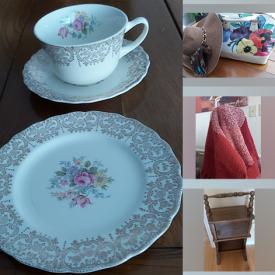 MaxSold Auction: This online auction features print-framed art, table, chairs, kitchen appliances, dog cage, serving platter, ceramic bowls, china cup set, decorative pieces, books, crochet trivet sets, glassware and much more!