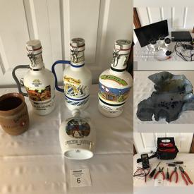 MaxSold Auction: This online auction features collectibles such as steins, comic books, Monster High and baseball and hockey trading cards, new items such as kitchenware, lighting, and storage, power tools, scooters, dishware and much more!