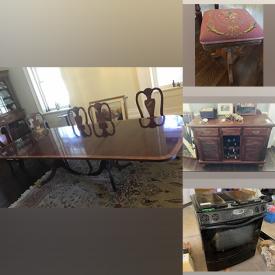 MaxSold Auction: This online auction features rugs, tables, chairs, artwork, decor, books, cabinets, office chair, lamps, mirrors, holiday decor, golf supplies, couch, Jenn-Air Range, small appliances, Celestron Telescope, Nikon Camera, crutches, dishware, chinaware much more!