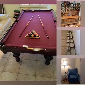 MaxSold Auction: This auction features table, chairs, console table, cabinet, dresser, sofa, Bed frames, china sets, coffee tables, file cabinets, kitchen utensils, rugs, lamps, rugs, file cabinets, pool table, patio chairs, electronic appliances and much more!