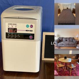 MaxSold Auction: This online auction features Glass, wood Coffee Table, Comforter, Twin Bedroom Set, couch, Night Stand, lamp, vase, Crystal Collection, vintage, china, DVD collections, clock, chairs, rocker, drawer, DVD player, dresser, candles holders, vacuum, kitchen items and much more!