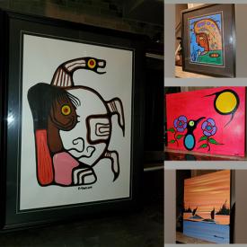 MaxSold Auction: This online auction features Original paintings by Brian Marion, David Morrisseau, Paul Kohoko, Stephen Snake, Don Chase, Randy Knott, and Fine Art Prints by Karl Burrows, Tom Thomson, Maud Lewis, Norval Morrisseau, Emily Carr and much more!