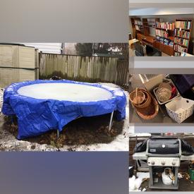 MaxSold Auction: This online auction features furniture such as a patio set, leather chair, chests, dresser, cabinets, tables, sectional sofa, 5 piece media cabinet and more, Wii, seasonal decor, books, puzzles, decor, dehumidifier, kitchenware, trampoline and much more!