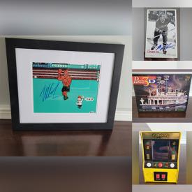 MaxSold Auction: This online auction features new 3D puzzles, NHL autographs, sports trading cards, 45 rpm records, mini arcade games and much more!