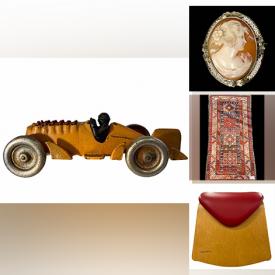 MaxSold Auction: This online auction features Bloch Fish Engravings, Vintage Books, Persian Rugs, Antique Desk Cannons, Decanters, Loose Gemstone Cabochons, Gemstone Jewelry, Sterling Silver Serving Pieces, Antique Carved Pipe, Antique Gloucester Porcelain, MCM Saddle Rocker Chair and much more!