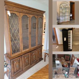 MaxSold Auction: This online auction features furniture such as a china cabinet, chairs, armoire, desk, bookcases and more, office supplies, decor, small kitchen appliances, Lenox fine china, Christmas decor and much more!