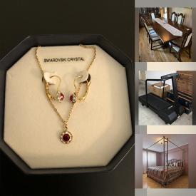 MaxSold Auction: This online auction features a walnut china cabinet, oak wood furniture, side table, dresser, gold plated cutlery, Wedgwood teapot, China, scones, wall decor, area rugs and much more!