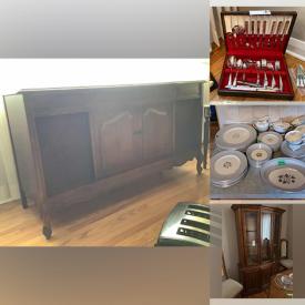 MaxSold Auction: This online auction features furniture such as a buffet, chairs, media cabinet, patio furniture and more, decor, gardening tools, bakeware, holiday decorations, small kitchen appliances, kitchenware, cleaning tools, laundry supplies, Royal Doulton and much more!