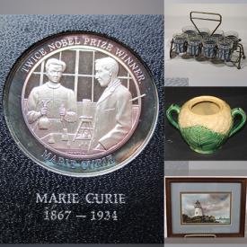 MaxSold Auction: This Charity/Fundraising online auction features Phoenixville Memorabilia, Sterling Silver Commemorative Medallions, Gold Jewelry, Watches, Coins, Glass Insulators, Steiff Bears, Studio Pottery, Toys, Vintage Books & Postcards, PEZ Dispensers, Bossons Heads, Comics, Art Glass, Musical Instruments, Vintage Sewing Machines and much more!