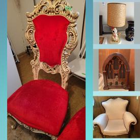 MaxSold Auction: This online auction features a China cabinet, Sidebar, Mahogany dining table, stereo unit, Marble stands, Vanity and stool, Frieze Marble, Chinas, glassware, cutlery, meat grinder, ladder, tools and much more!