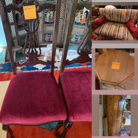 MaxSold Auction: This online auction features Large Wooden Armoire, Cabinet, Wooden Hutch, Small Wooden Side Table, Antique Wooden Chair, Antique Couch, Wrought Iron Skillet, Antique Christmas Tree Holder, Wooden Bench, Wooden Table, Indian Alter, Rocking Chair, Corner Couch and much more!