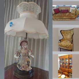 MaxSold Auction: This online auction features Mirror, Full Bed Frame, Wall Art, Oil Painting, Organ, Bench, Arm Chair, Ottoman, Side Table, Sofa, Upholstered Chair, Ceramic Lamp, Vintage Décor, Fenton Dish, Vases, Décor, China Hutch, Clown Statue, China Set and much more!