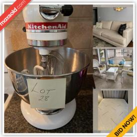 MaxSold Auction: This online auction features Small Kitchen Appliances, Teacup/Saucer Sets, Puzzles, Collector Plates & Spoons, Royal Doulton Figurines, Office Supplies, Cranberry Glass, Adjustable Bed, Sofa Bed, Wicker Patio Set, Area Rug and much more!