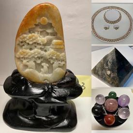 MaxSold Auction: This online auction features jewelry such as 925 silver, labradorite, jade beads, pearls and quartz, jade decor and much more!