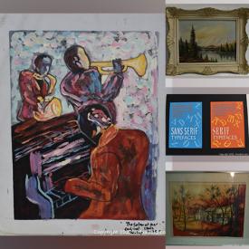 MaxSold Auction: This online auction features Art Prints, Vintage Books, Original Paint on Board, Original Watercolors, Religious Prints, Stamps, Pencil Sketch, Posters and much more!