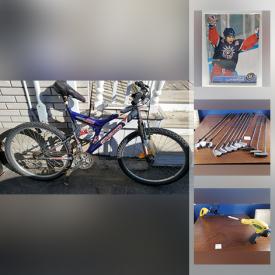 MaxSold Auction: This online auction features sports trading cards, Shimano bike, portable air conditioners, yard tools, golf clubs, power tools, costume jewelry and much more!