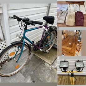 MaxSold Auction: This online auction features power tools, window treatments, lighting, file cabinets, pressure washer, Pfister shower unit, furniture such as vanity with countertop, computer desk, shelf unit, and nightstands, men’s bicycle and much more!