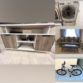 MaxSold Auction: This online auction features electronics, Goblin luxuries sitting set, LG washer, and dryer, tables, decor, bicycles and much more!
