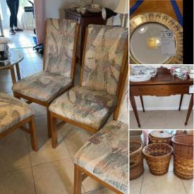 MaxSold Auction: This online auction features: ConAir Hair Dryer, Braun, 4 Drawer Dresser/Chair With Ottoman, Quilt rack, Pyrex dishes, coffee Cups, Shoe rack, Macramé, File Cabinet, Wicker Hanging stools and much more!