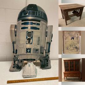 MaxSold Auction: This online auction features framed wall art, Fitbit Charge, vintage ephemera, small kitchen appliances, shelving units, CDs, furniture such as library table, buffet with hutch, and drop front secretary, children’s toys, office supplies, storage totes, Whirlpool refrigerator and much more!