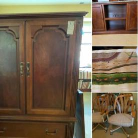 MaxSold Auction: This online auction features a dresser, headboard, prints, cabinet, books and more!