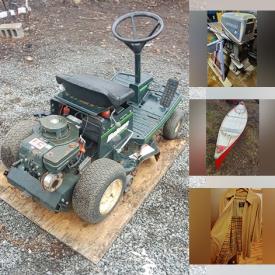 MaxSold Auction: This online auction features Bolen lawn tractor, boat engines, fibreglass canoe, power tools, lumber, wood stove, vinyl records, children’s toys, sports equipment, wall art and much more!