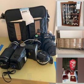 MaxSold Auction: This online auction features a China cabinet, MCM dresser and mirror, piano bench, Lamberton china set, Asian boxes, vintage sewing machine, washer & dryer, wine glasses, vintage trunk, tools chest and much more!