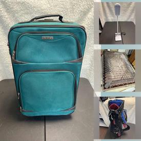 MaxSold Auction: This online auction features electronics such as Philips’s speakers and games. It includes carry on bags, a Golf bag, and watches. Also includes a collection of books and women’s handbags and much more!