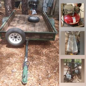 MaxSold Auction: This online auction features a trailer, scaffolding equipment, steel ramps, wooden shop horses, extension ladders, hydraulic pistons, boat parts and accessories, wood, compressors, paints, Furuno GPS navigator, bags of sand, Corningware, file cabinet and much more!