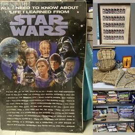 MaxSold Auction: This online auction features items like picture frames, books, cuff links, posters, clothing, games, stamps, photography lights, comics, vintage items, walking cane, figurines, china plates, glassware, Japanese items, and much more!