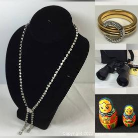 MaxSold Auction: This online auction features New in Box items such as Beauty Products, Binoculars, Spark Plugs, Action Camera, Small Kitchen Appliances, Bed Linens, and Vintage Pyrex, Swarovski Jewellery, Laptop, Folk Art, Studio Pottery and much more!