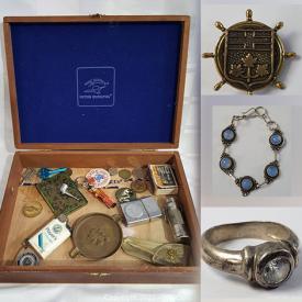 MaxSold Auction: This online auction features Vintage items such as Bottles, Sterling Silver Jewellery, Art Pottery, Toys, Glass Insulator, Ink Well, Tools, Car Horns, Bank, Gingerbread Clock and much more!