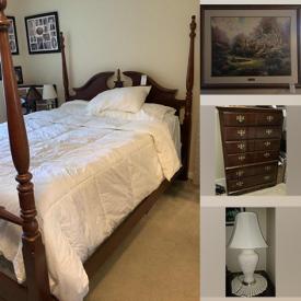 MaxSold Auction: This online auction features a dresser and mirror, storage cabinet, recliners, patio table and umbrella, massager, rugs and much more!