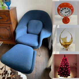 MaxSold Auction: This online auction features furniture such as tables and chairs, electronics such as floor lamps and vintage Marconi record player, home décor such as wall art, glass art, and ceramics, vintage signs such as Coca-Cola, and much more!