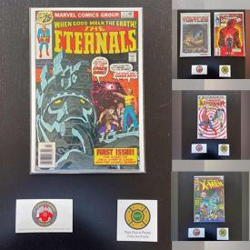 MaxSold Auction: This online auction features a Marvel Masterworks hardcover, comics such as Eternals, vintage Daredevil, X-men, Hulk, Marvel Team-up, Spiderman, Tomb of Dracula, Pope John Paul II, Dr. Strange, Daredevil, Ms. Marvel, Marvel Spotlight and much more!