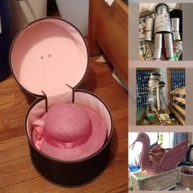 MaxSold Auction: This online auction features end tables, coffee table, Antique sewing machine, craft supplies, electric makeup mirror, air fryer, garden tools and much more!