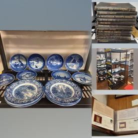 MaxSold Auction: This online auction features china sets, plastic shelf, antique book collection, art print, oil lamps, teacup sets, CDs, DVDs, mirrors, antique comic, Asian dinnerware, lamps, vintage embroidery, coin and stamp collection and much more!