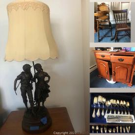 MaxSold Auction: This online auction features Vintage High Chair, Drum Table, Decorative Plates, Sleeper Sofa, Printer, Office Supplies, TVs, Bed & Table Linens, Small Kitchen Appliances, Bakeware, Coins, Cedar Chests, Desktop Computer, Mini-Fridge, Area Rugs, Clothing Storage, Window AC, Yard Tools, BBQ Grill, Snowblower and much more!