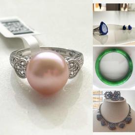 MaxSold Auction: This online auction features sterling silver jewelry, gemstone jewelry, vintage jade bangle, vintage Trifari necklace, vintage brooches, faux pearl jewelry, watches, and much, much, more!!