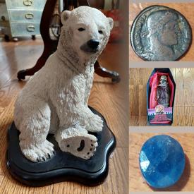 MaxSold Auction: This online auction features Table Lighters, Vintage Sony Robot, Comics, Pocket Watch, Jewelry, First Nations Original Art, Art Glass, Loose Gemstone, Wood Sculptures, Ukulele, Stone Inukshuk, Vintage Dolls, Lucille Ball Collectibles, Coins, Teacup/Saucer Sets and much more!