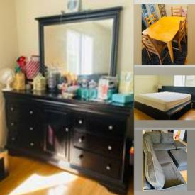 MaxSold Auction: This online auction features a dining table, sectional sofa, king bed frame, dresser, freezer and more!