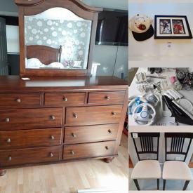 MaxSold Auction: This online auction features furniture such as dresser with mirror, queen bed, night tables, lift chairs and entertainment unit, office supplies, framed wall art, new women’s clothes, Wii consoles with games, sports collectibles and much more!