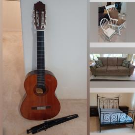 MaxSold Auction: This online auction features 30” Sony TV, Yamaha guitar, furniture such as Urban Barn dressers and sofas, pine desk, rocking chair and wall unit cabinet, CDs, DVDs, books and much more!