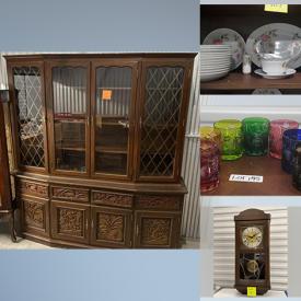 MaxSold Auction: This online auction features historical stamp collection, fine china, silver plate, furniture such as vintage curio cabinet, and carved claw foot table, Wilton cake pans, vinyl records, crystal ware, Hummel, Lladro, costume jewelry and much more!