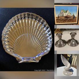 MaxSold Auction: This online auction features Mark Seal Stone Sculpture, Cup/Saucer Set, Studio Pottery, Art Glass, and Vintage items such as Lighters, Books, Postcards, Lead Glass Window, Bottles and much more!